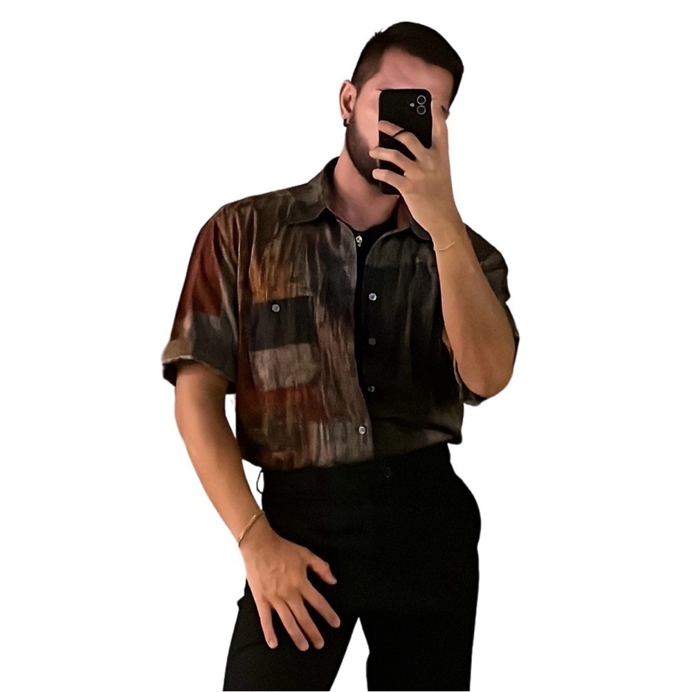 Haupt Men's Multicolor Patchwork Shirt - Picture 4 of 4
